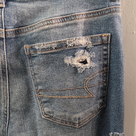 American Eagle Outfitters Distressed Blue Skinny Jeans - Picture 4 of 5